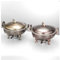 MPMPM Round Chafing Dish Stainless Steel Food Warmer with Food Pan, Lid, Frame And Fuel Holder for Kitchen Parties Hotels Dining,Brass(Bronze)