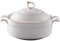 Cerámica de sopa de treen, 1.5L para servir blancos con borde de oro, doble manija treenen con tapa y chorro para pasta, diseño elegante, tazón con cucharón