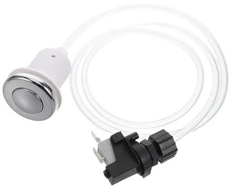 HOMOBABE Interruptor Neumático para Eliminación de Residuos Botón de Encendido y Apagado para Bañeras y Spa Control de Aire para Accesorios de Bañera y Despachador de Basura