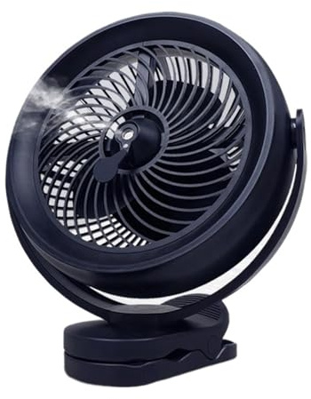 10000mAh Battery Water Cooled Spray Fan USB Rechargeable Desktop Clip Air Cooler Fan 3 Gears Ventilating Electric Table Fan Easy To Use