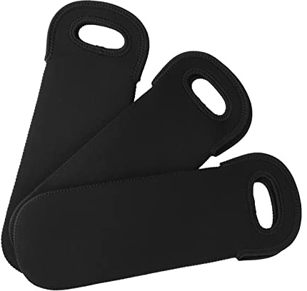 Phefop Portador de Vino para Enfriador de Botellas, Bolsa de Mano con Aislamiento de Neopreno, Soporte para Tres Botellas para Vino, Cerveza y Bebidas, Ideal para Viajes y Eventos Al Aire Libre