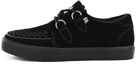 T.U.K. Creeper Sneakers für Damen & Herren – Schnürschuhe aus Leder und Wildleder mit Memory‑Foam‑Innensohle – Punk, Gothic, Rockabilly & Alternative Mode
