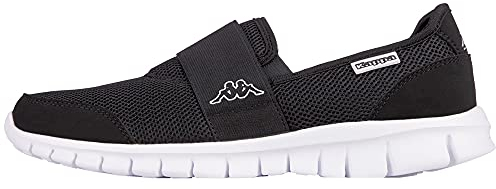 Kappa Taro Mocassini Unisex - Adulto, Nero (black/white), 39 EU