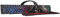 Scorpion - Pack Gaming 4 en 1, Teclado Qwerty Español Membrana + Ratón LED + Auricular + Alfombrilla , Eficaz para Juegos, Color Negro