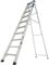 TB Davies 1200-030 Heavy-Duty Swingback Step Ladder, 10 Tread, Aluminium, 150kg Work Load, EN131 Professional