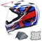 MRDEAR Casque Motocross Adulte, Casque Cross Casque Hors Route avec Visiere (Protection UV) et Filet à Bagages, Casque VTT Enduro Integral Downhill Velo Quad BMX Scooter pour Femme Homme,XXL