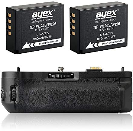 Battery Grip Suitable for Fujifilm X-T1 + 2X NP-W126S Battery Perfect for Portrait Shooting