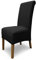 SCHEFFLER-Home 6X Stuhlhussen Stretch Emma/elastische Stuhlhussen Schwarz 6er Set/Stuhlhussen Baumwolle als Stuhlabdeckung/Stuhlhussen Schwingstühle/Stuhl Hussen Stretch als Stuhlüberzug