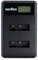 NP-BX1 Double Canal LCD USB Chargeur pour Sony Cyber-Shot DSC-RX100, DSC-RX100 II, DSC-RX100 III, DSC-HX90V, DSC-WX350, DSC-WX500, HDR-AS15 et Plus