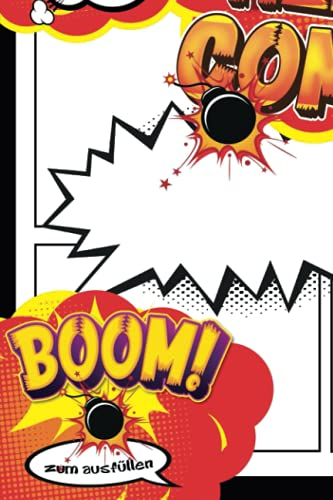Comic Vorlagen Zeichnen: Buch zum Selber Gestalten Manga - Din A5 | 100 Seiten Comic Heft