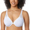 DELIMIRA Women's Front Fastening Bras Underwire Unlined Racerback Plus Size Bra White 42C