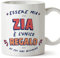 Mugffins Tazza in ceramica per ZIA 11 oz / 350 ml - In italiano - Sono l'Unico Regalo di cui Hai Bisogno - Idea regalo per compleanno, anniversario, natale