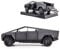 TGRCM-CZ Tesla Cybertruck 1/32 Elektrischer Pick-Up-Truck, Modellauto, Zinklegierung, Rückzieh-Spielzeugauto mit Sound und Licht, für Kinder, Jungen, Mädchen, Geschenk (grau)