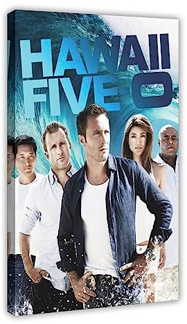 Hawaii Five 0 TV-Serie Poster Korridor Club Leinwand Poster Wandkunst Dekor Druck Bild Gemälde für Wohnzimmer Schlafzimmer Dekoration Rahmen Stil 20 x 30 cm