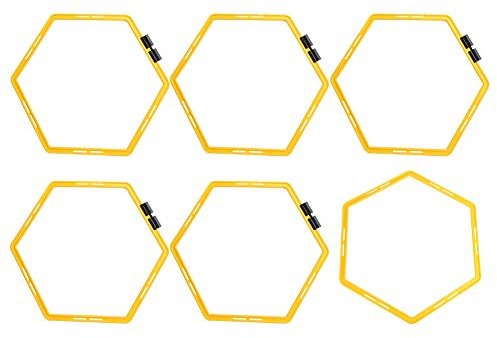 6 Stück Hexagon Agile Ring Polygon Körpertraining Sechseckiger Stufenanzug Fußballausrüstung