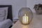 Northpoint LED Kerzenlaterne Windlicht für Innen und Außen batteriebetrieben warmweißes Licht mit Timer Kerzenschein Flackereffekt Grau