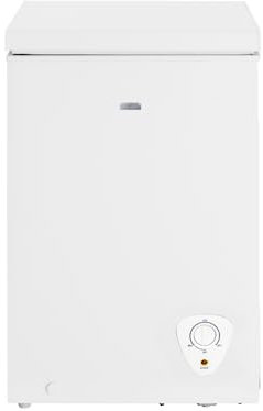 Haden 95l Chest Freezer - 4 Star Freezer Rating - Metal Backed With F Energy Rating And Adjustable Thermostat - Easy To Clean - Manual Defrost - 1 Basket