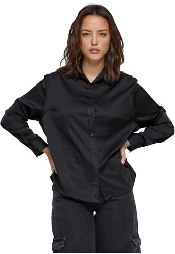 Urban Classics Damen Ladies Satin Shirt