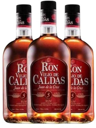 Ron Viejo de Caldas 5 Años 70 cl (Caja de 3 Botellas de 70 cl)