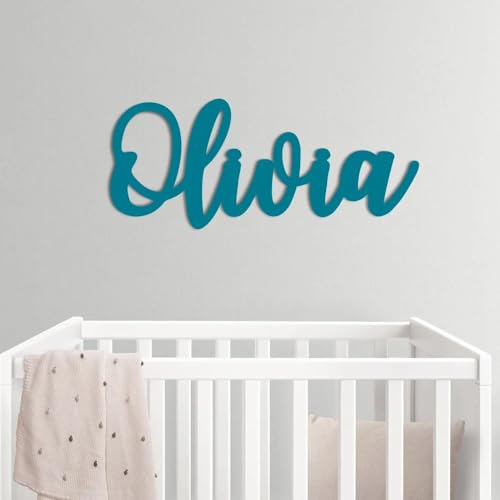 Letrero personalizado con nombre de boda, fiesta, regalo de cumpleaños, bebé, guardería, placa de madera, etiquetas para decoración de mesa (longitud de 25 cm)