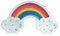 UKCOCO Regenbogen-Wandlampe Schlafzimmerdekorationen Schlafzimmer dekor wandleuchte leichter Regenbogen LED-Licht Regenbogen hölzern Foto Wand Requisiten Mädchen Nachtlicht Bambus