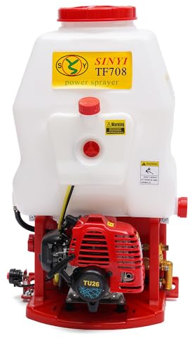 RüCkenspritze SprüHgeräT Benzin Motorspritze Edelstahl SprüHlanze Gartenspritze DüNger Druckspritze SprüHer MotorsprüHgeräT Weinbergspritze UnkrautsprüHer Tragbares GartenzubehöR 25,4 CC 20L 2-Takt