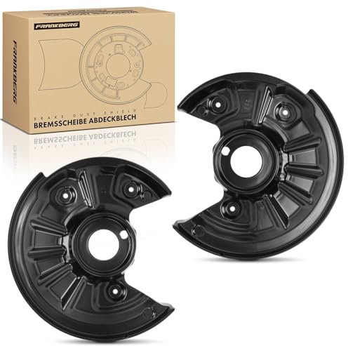 Frankberg 2x Brake Dust Shield Brake Disc Cover Rear Axle Compatible with A3 8V1 8VK 1.4L-2.0L 2012-2020 Golf VII Van 5G1 2.0L 2013-2014 Leon SC 5F5 1.4L-2.0L 2013-2018 Replace# 5Q0615612F