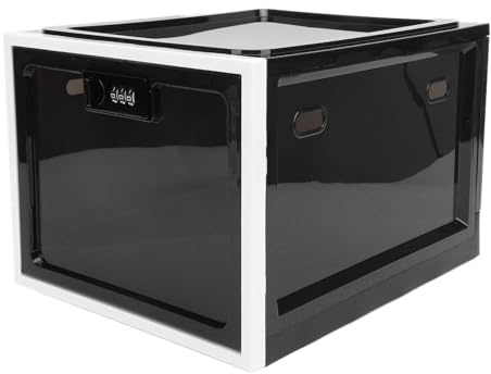 Kühlschrank-Schließbox, Multifunktionale, Abriebfeste, Abschließbare Medikamentenbox für s Büro (Schwarz-Weiß-Rahmen)