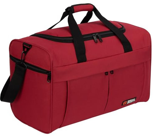 Sporttasche, Reisetasche und Fitnesstasche für Damen und Herren- Tainingstasche, Gym Bag (RED)