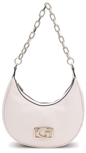 Guess Circe Hobo Handtasche Damen – Schultertasche aus Kunstleder Rosa, Hobo Bag mit großzügigem Stauraum, 25 x 24 x 11 cm, BG964201-RSSHELL