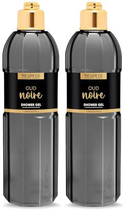 YANG Oud Noir (Black Oud) Shower Gel - Body Wash for Men and Women, Unisex - Gentle Cleansing, (Pack of 2)