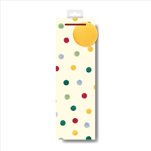 Emma Bridgewater Polka Dot Bottle Gift Bag Gift Wrapping Accessory 613722 by Woodmansterne