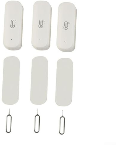 HOHOVYVY 3 Stücke WiFi Thermometer Hygrometer Innen, Smart WIFI Temperatur Und Feuchtigkeit Detektor Für Tuya Indoor Wireless