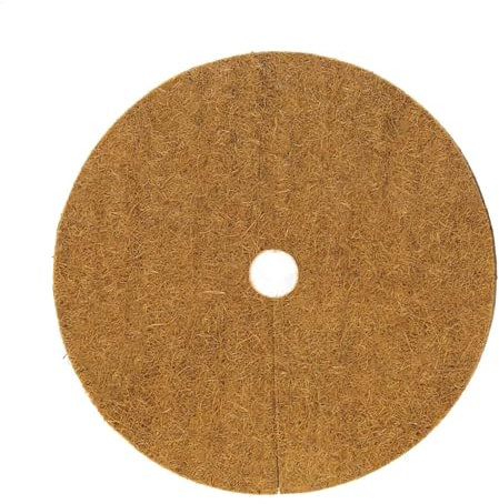 Kokos-Mulch-Ringe – 10 Stück Kokosnuss-Mulch-Baum-Schutz-Unkraut-Matte, natürliche Kokosfaser-Unkraut-Matte für Baumschulen, Balkone