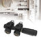Multiblock mit Thermostat G1/2, Multiblock Set für Heizkörper Multiblock Heizkörper Mittelanschluss Heizkörper Thermostat Badheizkörper Mittelanschluss Hahnblock Heizkörper Ventil-Armaturen