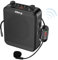 Giecy Sprachverstärker Tragbarer mit Kabellosem UHF-Mikrofon, 2800mAh Akku, MP3/TF/USB-Player, FM-Radio & Aufnahmefunktion für Lehrer, Führungen und Veranstaltungen