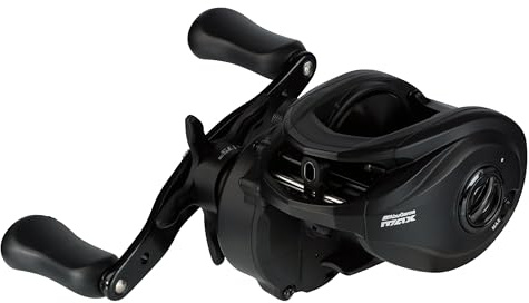 Abu Garcia Max 5 Low Profile Baitcasting-Rolle | Rolle zum Angeln auf Raubfische im Süß- und Salzwasser | Power Stack Carbon Drag | Übersetzungsverhältnis | Mehrere Größen