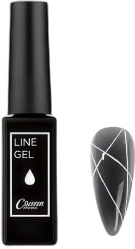 White Nail Polish French Tip | 10ml French Tip Gel with Thin Brush for Precise Lines | Classic White Soak-Off DIY Manicure & Salon Use