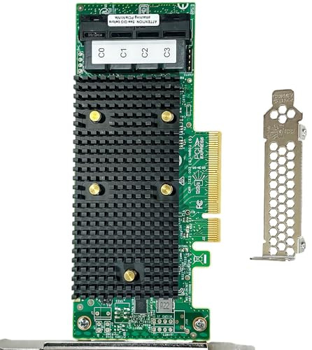 SAS HBA-Karte kompatibel mit LSI 9400-16i IT-Modus PCIe SATA Erweiterungskarte