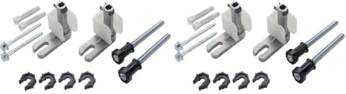 Geberit Bausatz Duofix für Vorwandmontage, 111815001, für Massiv- oder Trockenbauwand, 65179 0 (Packung mit 2)