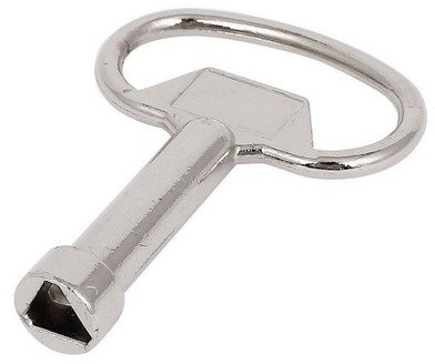Metalic Service Utility Meter Key Gas Electric Box Cupboard Cabinet Triangle DIY