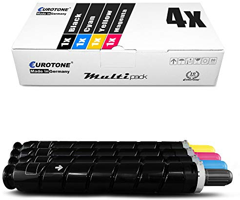 4X Eurotone Toner kompatibel für Canon IR-C2020i C2225i IR-C2030i C2030Li C2220i IR-C2025i IR-C2220L IR-C2230 IR-C2225i IR-C2020L C2230i, C-EXV34 Set