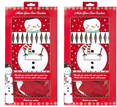 Royle Christmas Crackers Make Your Own Christmas Crackers DIY Snowman Nutcracker Xmas Party Tableware Kids x 12 Crackers