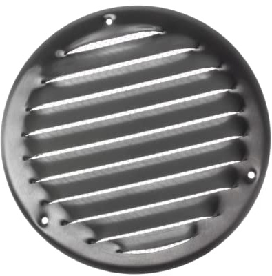 Ø 125mm / 5 inch Stainless Steel Round Metal Air Vent Grille Cover with Insect Mesh - Ventilation Cover