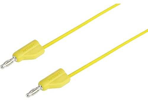 Voltcraft MSB-300 Messleitung Lamellenstecker 4 mm Silikon 5.00 m Gelb 1 St.