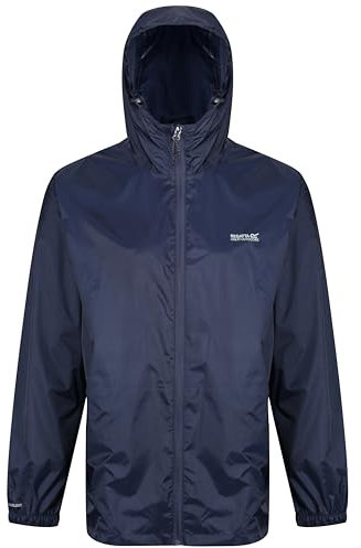 Regatta Herren Regenjacke Pack It III wasserfest (2XL) (Marineblau)