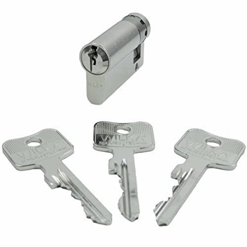 WILKA Normalprofil Halbzylinder - Gleichschließung - inkl. 3 Schlüssel (GL 10/70)