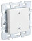 Interrupteur va et vient - Prises electriques Standard - Prise murale - Interrupteur va et vient sans Fil - Prise Murale Casual - Mécanisme Commande Vmc + Cache Blanc + Support Métal - Debflex