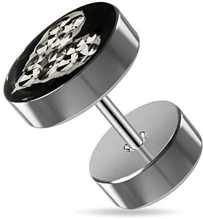 Monster Piercing Epoxyd-Klee-Multi Kristallstein-freies Herz auf chirurgischem Stahl-gefälschter Eichel-Stecker-Schmuck des schwarzen Hintergrund-316L