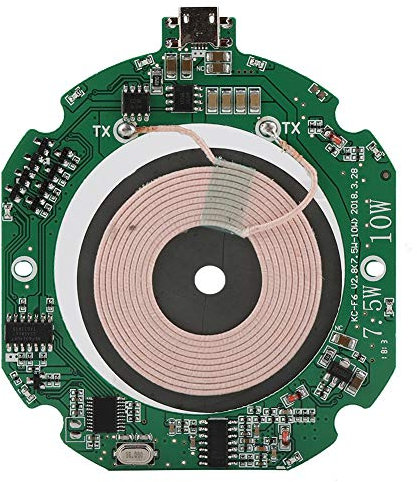 Bewinner High Efficiency Wireless Charger Transmitter Module 5W/7.5W/10W Auto Recognition DIY Wireless Charger for All Qi Standard Phones Multi-Level Single Large Coil